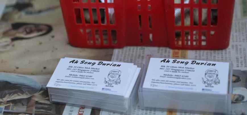 Ah Seng's Durian Contact Card